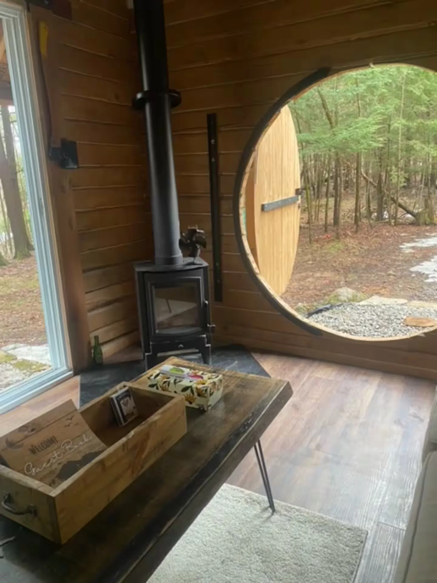 The Cedar Cabin — Living room (2)