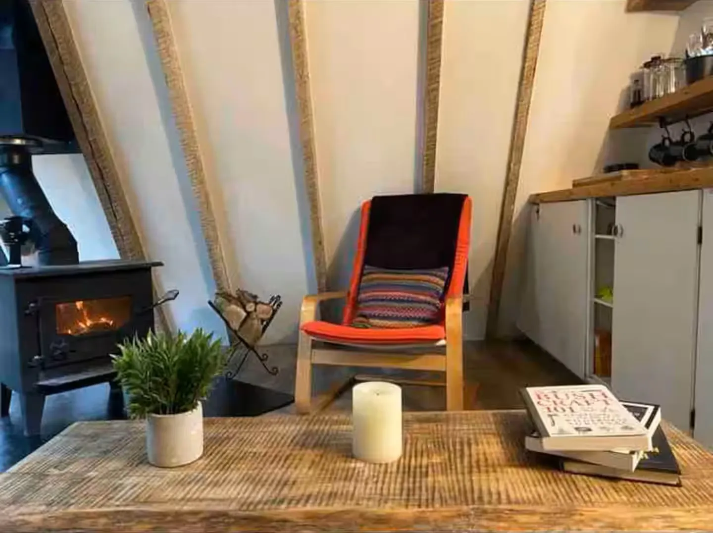 The Hemlock Cabin — Living room (1)